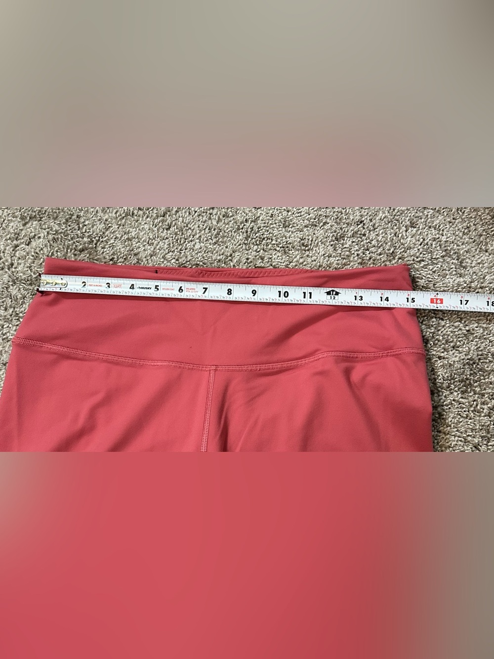 Victoria Secret the Knockout Coral Pink Criss Cross Leggings Size Large - Picture 8 of 13